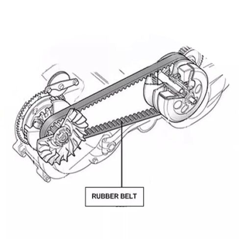 حزام خلفي للمحرك 134 سنًا 24 مم متوافق مع 2018-24 Harley Davidson Softail، استبدل 40000018 in Saudi Arabia