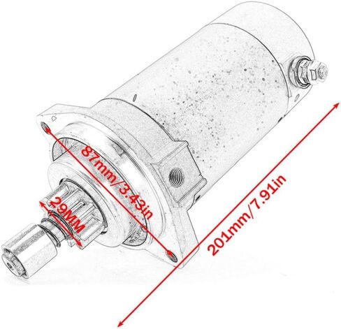 Starter Motor 31100-94400 Compatible with 20hp 25hp 30hp 40hp DT20 S L 25hp DT25 KL S LL XL KS LL XL DF30A S L DT40 DT40C S L L2 in Saudi Arabia