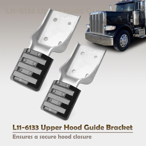 L11-6133 استبدال قوس دليل الغطاء العلوي لشاحنة Peterbilt 384 388 2008-2014 لـ 389 2008-2019، استبدل MPB75133 L116133 جوانب السائق الأيسر والركاب الأيمن 2 حزمة من الألومنيوم in Saudi Arabia