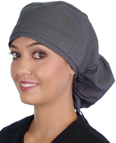 Sparkling EARTH Big Hair Ponytail Classic Surgical Style Scrub Working Cap - Made in The USA!!! in Kuwait