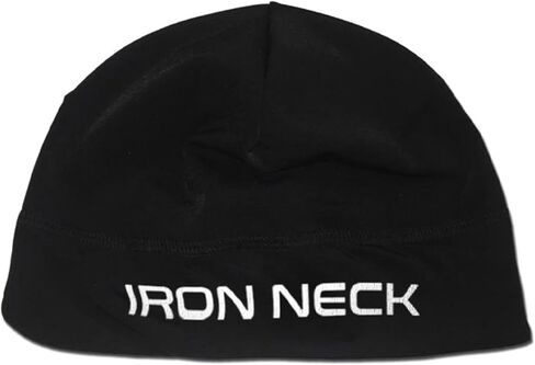 قبعات جمجمة برقبة حديدية للرجال والنساء، قبعة صغيرة ناعمة ومريحة، بطانة خوذة وغطاء للرأس، خفيفة الوزن، مادة ماصة للرطوبة باللون الأسود in Kuwait