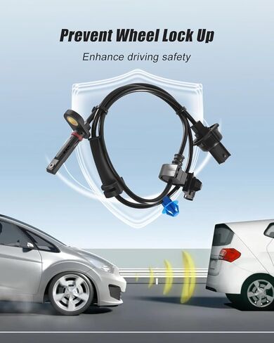 ABS Wheel Speed Sensors Fit for Honda Odyssey 2011-2017 Replace 57455TK8A01 57450TK8A01 ALS2258 ALS2252, Front Left and Right Side,1 Pair in Kuwait