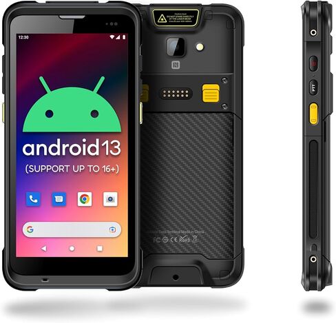 عبوة (4) | ماسح الباركود اللاسلكي من Chainway C66 | أندرويد 13 (الدعم المستقبلي حتى 18) | قارئ رموز زيبرا 2D/1D/QR | محطة شحن ذات 4 فتحات، حافظات حماية، واقيات شاشة in Kuwait