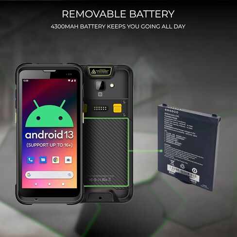 عبوة (4) | ماسح الباركود اللاسلكي من Chainway C66 | أندرويد 13 (الدعم المستقبلي حتى 18) | قارئ رموز زيبرا 2D/1D/QR | محطة شحن ذات 4 فتحات، حافظات حماية، واقيات شاشة in Kuwait