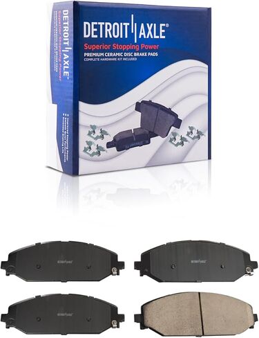 Detroit Axle - Brake Pads for Subaru Outback Forester Impreza Legacy, Front and Rear Ceramic Brake Pads with Hardware Replacement in Saudi Arabia