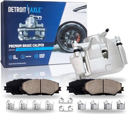 Detroit Axle - Brake Pads for Subaru Outback Forester Impreza Legacy, Front and Rear Ceramic Brake Pads with Hardware Replacement in Saudi Arabia