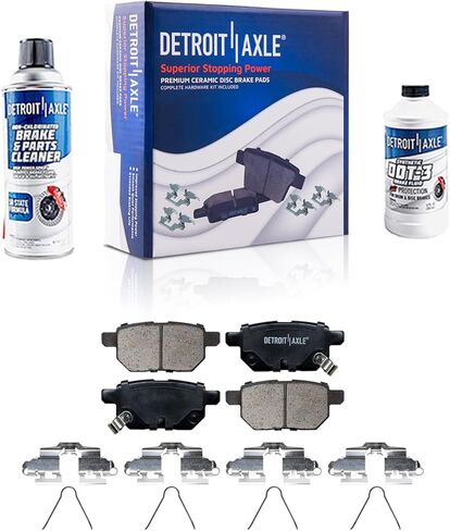 Detroit Axle - Brake Pads for Subaru Outback Forester Impreza Legacy, Front and Rear Ceramic Brake Pads with Hardware Replacement in Saudi Arabia