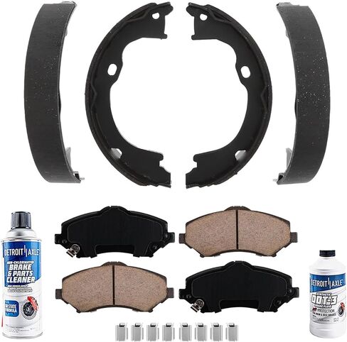Detroit Axle - Brake Pads for Subaru Outback Forester Impreza Legacy, Front and Rear Ceramic Brake Pads with Hardware Replacement in Saudi Arabia