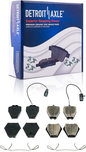 Detroit Axle - Brake Pads for Subaru Outback Forester Impreza Legacy, Front and Rear Ceramic Brake Pads with Hardware Replacement in Saudi Arabia