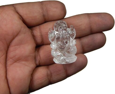 Natural Black Agate Gemstone Ganesha Statue Sculpture Sign of Success and Good Luck. in Saudi Arabia
