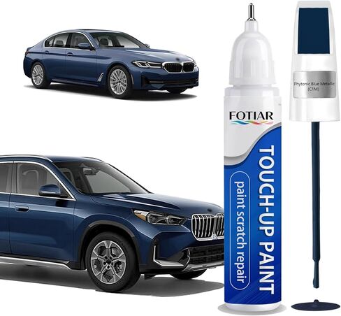 طلاء Alpine White 300 Touch Up لسيارات BMW-طقم إصلاح الخدوش المطابق تمامًا 2 في 1 قلم طلاء السيارة الفاخر للرقائق والنكات in Kuwait
