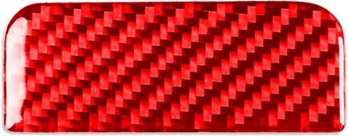 Carbon Fiber is Car Accessories Decoration Cover Sticker Trim Compatible with Mitsubishi Outlander 2014-2016 (Red, Driver Side Air Vent (1pc)) in Saudi Arabia