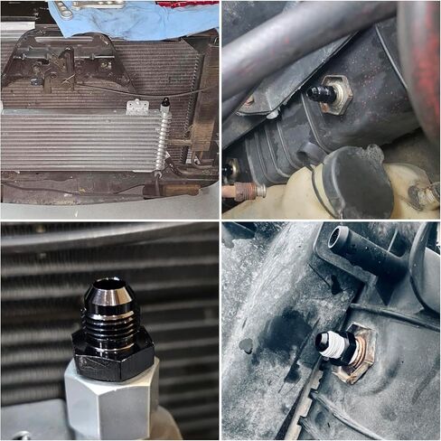 6AN ذكر إلى 5/8 × 18 محول خيط مضيئة مقلوب مناسب من الألومنيوم 4 قطع in Saudi Arabia