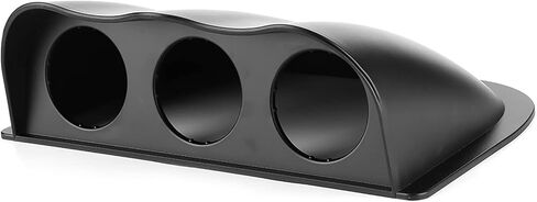 2in Triple Dash Gauge Pod, Sturdy ABS Material,Universal Auto Accessory for Car, Stylish Decoration, Wide Application (Black) in Saudi Arabia