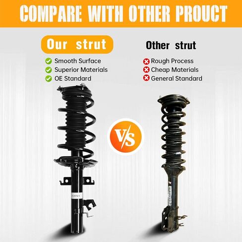 Front Quick Complete Struts Assembly & Rear Shocks Absorbers 173074 173075 37328 Replacement for Nissan Rogue Sport 2014-2020 (Set of 4) in Saudi Arabia