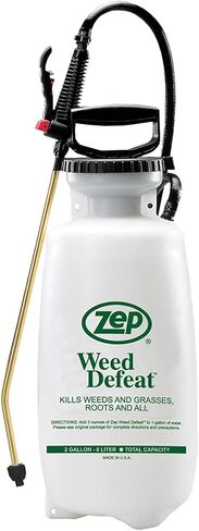 بخاخ Zep Weed Defeat Sprayer 2 جالون 781101 (وحدة واحدة) مقاوم للصدأ ومقاوم للانبعاج، قوة صناعية، أبيض in Saudi Arabia
