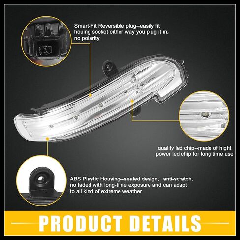 الجبهة اليمنى باب الرؤية الخلفية الجانب الجناح مرآة LED بدوره إشارة الضوء رقم A2038201621 مؤشر مصباح الوامض لمرسيدس بنز C230 2005-2007 مادة متينة in Saudi Arabia