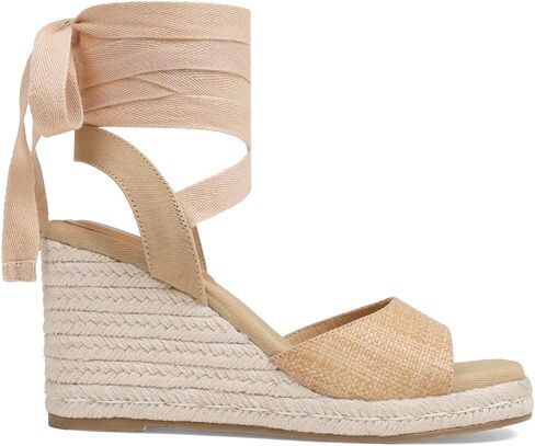 Womens Espadrilles Wedges Sandals Summer Lace Up Platform Raffia Heels Beach Sandles - Ankle Strap, Open Toe, Dress, Rome, Wedding in Kuwait