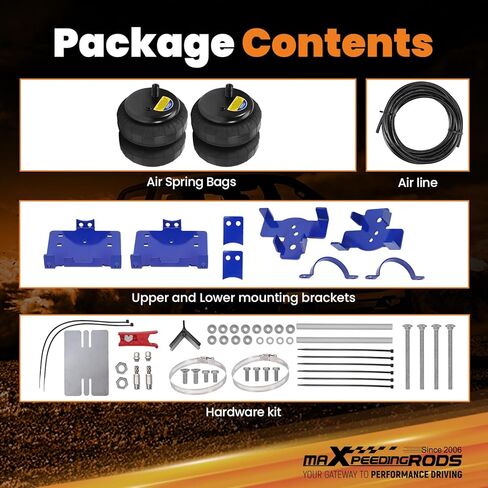 مجموعة أكياس تعليق هوائي خلفي من maxpeedingrods 5000 رطل لفورد F-150 2WD 4WD 2004-2008 Not FX2 طقم زنبرك مساعد الهواء in Saudi Arabia