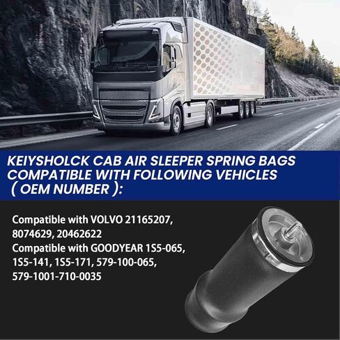 2pcs Cab Sleeper Air Spring Bag Compatible with Volvo 21165207, 8074629, 20462622, Goodyear 1S5-065, 1S5-141, 1S5-171, 579-100-065, 579-1001-710-0035 in Saudi Arabia