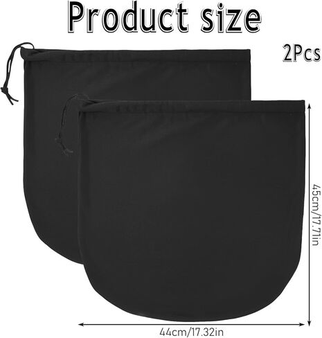 2 PCS Ski Helmet Bag, Black Welding Helmet Bag Motorcycle Hood Bags with Drawstring Large Capacity Lightweight Helmets Storing Bags for Football Bicycle Travel Riding Supplies in Saudi Arabia