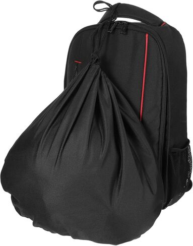 2 PCS Ski Helmet Bag, Black Welding Helmet Bag Motorcycle Hood Bags with Drawstring Large Capacity Lightweight Helmets Storing Bags for Football Bicycle Travel Riding Supplies in Saudi Arabia