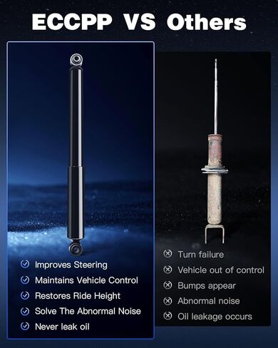 دعامات ECCPP للصدمات دعامات ممتص الصدمات الخلفية لـ 1999-2006 لسيارة تشيفي سيلفرادو 1500,1999-2008 لسيارة جي إم سي سييرا 1500 344386-2 قطعة صدمات in Kuwait