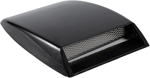 Universal Car Decorative Air Flow Intake Scoop Vent Cover Hood Sticker Classy Customized Look for Most Vehicles (Black) in Saudi Arabia