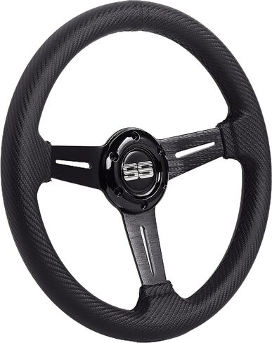 N2MU Golf Cart Steering Wheel 13 inch Universal for Club Car DS Precedent Tempo EZGO RXV TXT Yamaha Black in Saudi Arabia