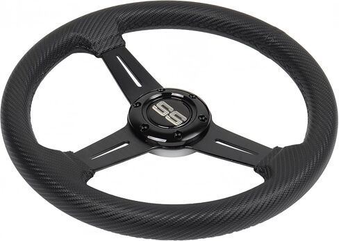 N2MU Golf Cart Steering Wheel 13 inch Universal for Club Car DS Precedent Tempo EZGO RXV TXT Yamaha Black in Saudi Arabia