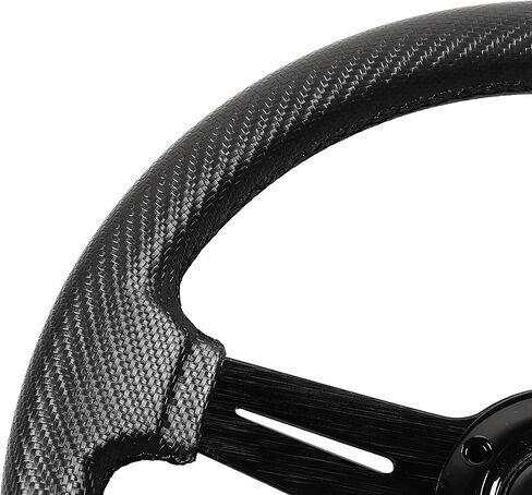 N2MU Golf Cart Steering Wheel 13 inch Universal for Club Car DS Precedent Tempo EZGO RXV TXT Yamaha Black in Saudi Arabia