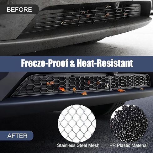 بطانة شبكية أمامية لسيارة Tesla Model Y 2025 2026 Juniper - غطاء شبكي سهل التركيب مع حماية من الحشرات وإكسسوارات حماية للتهوية مثالية للحفاظ على نظافة مدخل الهواء الأمامي in Kuwait