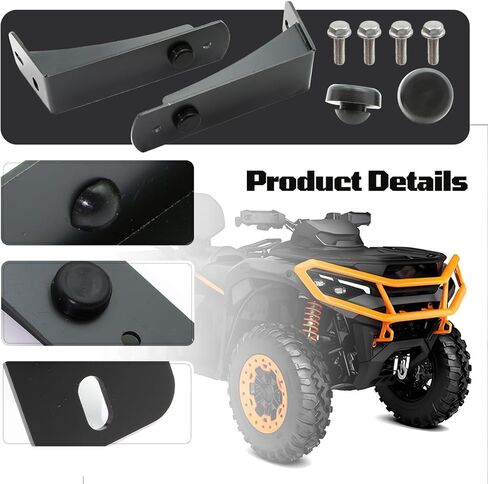 حامل تثبيت خلفي يدعم مجموعة دعامة باللون الأسود مناسب لنماذج Can Am Renegade G2 570 800 850 1000 واقي الطين الخلفي يدعم حامل التثبيت يمينًا ويسارًا in Kuwait
