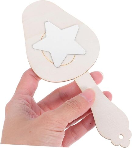 LIFKOME 10sets Craft Mirror Boys and Girls Handheld Mini Princess Mirror for Boys and Girls Art Painting Party Favor in Saudi Arabia