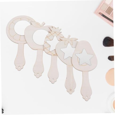LIFKOME 10sets Craft Mirror Boys and Girls Handheld Mini Princess Mirror for Boys and Girls Art Painting Party Favor in Saudi Arabia
