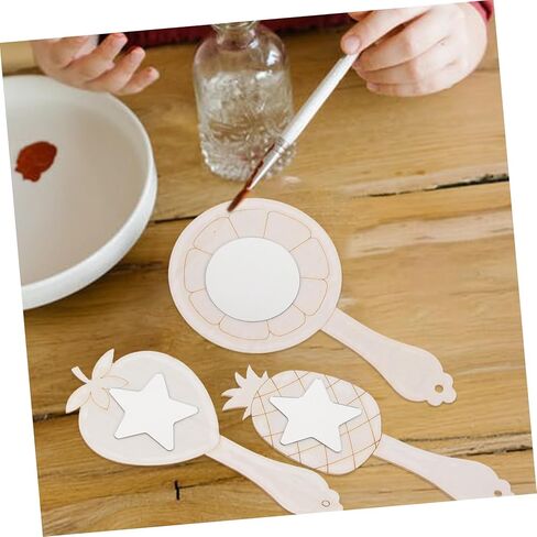 LIFKOME 10sets Craft Mirror Boys and Girls Handheld Mini Princess Mirror for Boys and Girls Art Painting Party Favor in Saudi Arabia