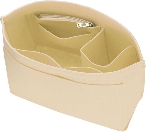 uxcell Purse Organizer Insert, Felt Tote Bag Organizer Insert, Purse Dividers for Handbag Inside Purse, Beige in Saudi Arabia