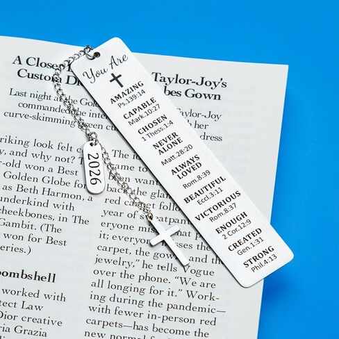 Confirmation 2026 First Communion Gifts Bookmark for Women Girls Birthday Gift Baptism Gifts for Teen Girls Teenage Religious Christian Gifts for Women Girls Teens Stocking Stuffers for Girls in Saudi Arabia