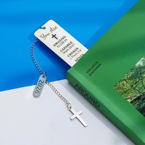 Confirmation 2026 First Communion Gifts Bookmark for Women Girls Birthday Gift Baptism Gifts for Teen Girls Teenage Religious Christian Gifts for Women Girls Teens Stocking Stuffers for Girls in Saudi Arabia