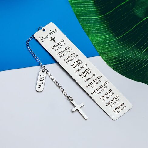 Confirmation 2026 First Communion Gifts Bookmark for Women Girls Birthday Gift Baptism Gifts for Teen Girls Teenage Religious Christian Gifts for Women Girls Teens Stocking Stuffers for Girls in Saudi Arabia