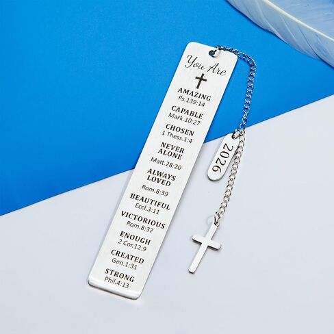 Confirmation 2026 First Communion Gifts Bookmark for Women Girls Birthday Gift Baptism Gifts for Teen Girls Teenage Religious Christian Gifts for Women Girls Teens Stocking Stuffers for Girls in Saudi Arabia