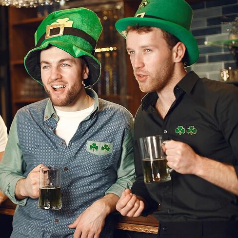 30 مجموعة من دبابيس القرنفل لعيد القديس باتريك إكسسوارات دبوس شامروك بطاقات نعمة الإشارات المرجعية حقائب بيضاء لحفلات القديس باتريك الأيرلندية هدايا الحظ السعيد السائبة in Kuwait