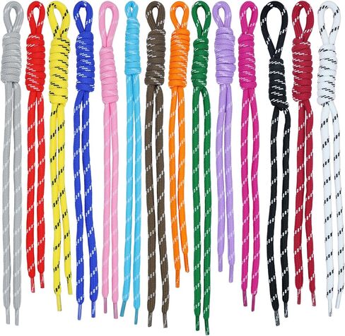 Paracord Keychain,14 Pcs Braided Rope Lanyard for Key/Bag/Purse Colorful Handmade Paracord Charms for Handbag Backpack Decoration Accessories in Saudi Arabia
