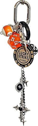 Floette Y2K Keychain Set Ball Dice Charm Keychain Bag Charms Retro Edgy Backpack Purse Accessories Y2K Aesthetic Key Chain in Saudi Arabia
