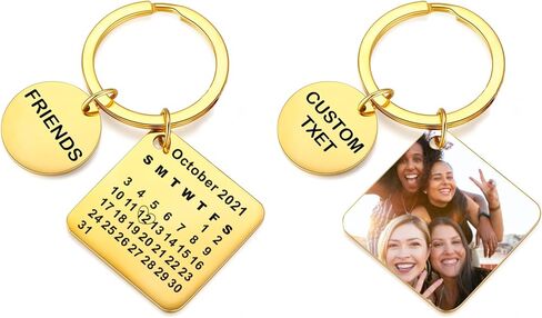 JUMEIHUI Custom Photo Keychain - Personalized, Wedding Date, Love & Couple in Saudi Arabia
