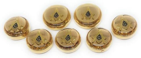 FORMAL MASONIC BUTTON COVER SET in Saudi Arabia
