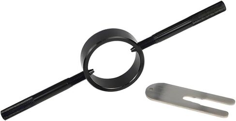 Motorcycle Fork Spring Compressor Tool Kit, 2PCS/Set Metal Motorbikes Radial Pin Spanner Cartridge Rod Holding Tool, Motor Fork Maintenance Set for Most Upside Down Street Bike in Saudi Arabia