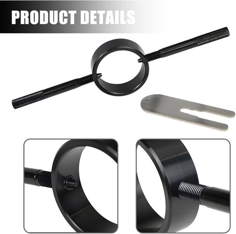 Motorcycle Fork Spring Compressor Tool Kit, 2PCS/Set Metal Motorbikes Radial Pin Spanner Cartridge Rod Holding Tool, Motor Fork Maintenance Set for Most Upside Down Street Bike in Saudi Arabia