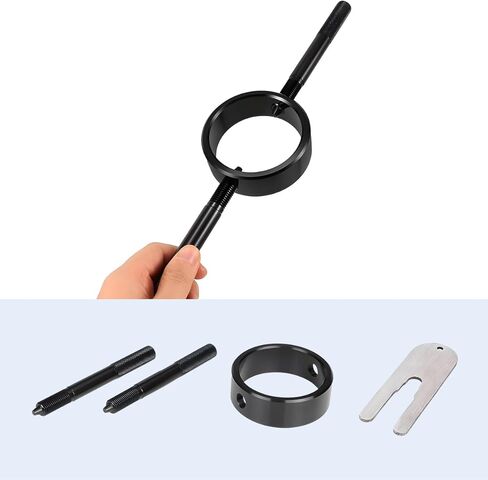 Motorcycle Fork Spring Compressor Tool Kit, 2PCS/Set Metal Motorbikes Radial Pin Spanner Cartridge Rod Holding Tool, Motor Fork Maintenance Set for Most Upside Down Street Bike in Saudi Arabia