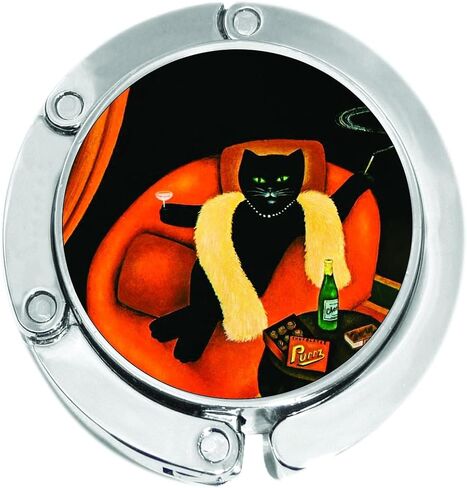 NewCharms Cat Lounging Martini Glass Foldable Purse Hanger in Saudi Arabia